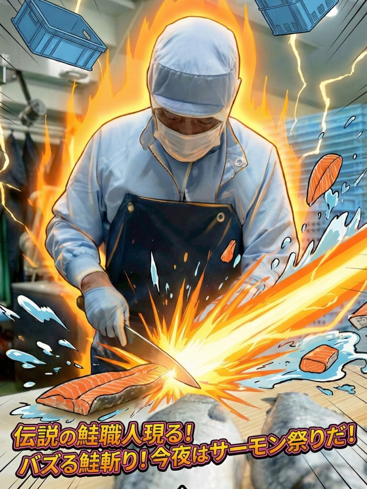 鮭への愛が強すぎて、ついにオーラが見えるようになりました🔥🐟